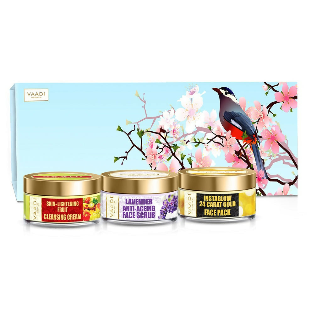 Vaadi Herbals Glamorous Glow Skin Care Herbal Gift Set - 170GM