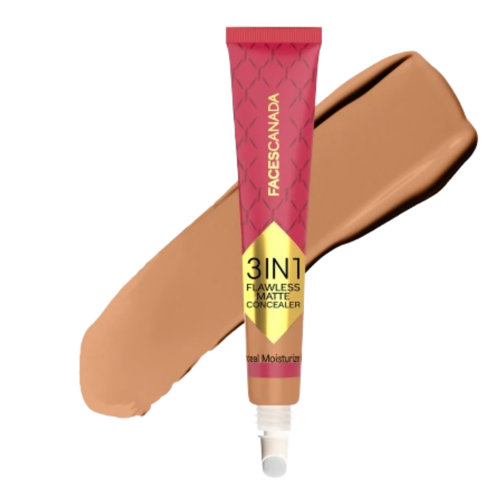 Faces Canada 3 in 1 Flawless Matte Concealer & Colour Correctors - Sand - 15GM