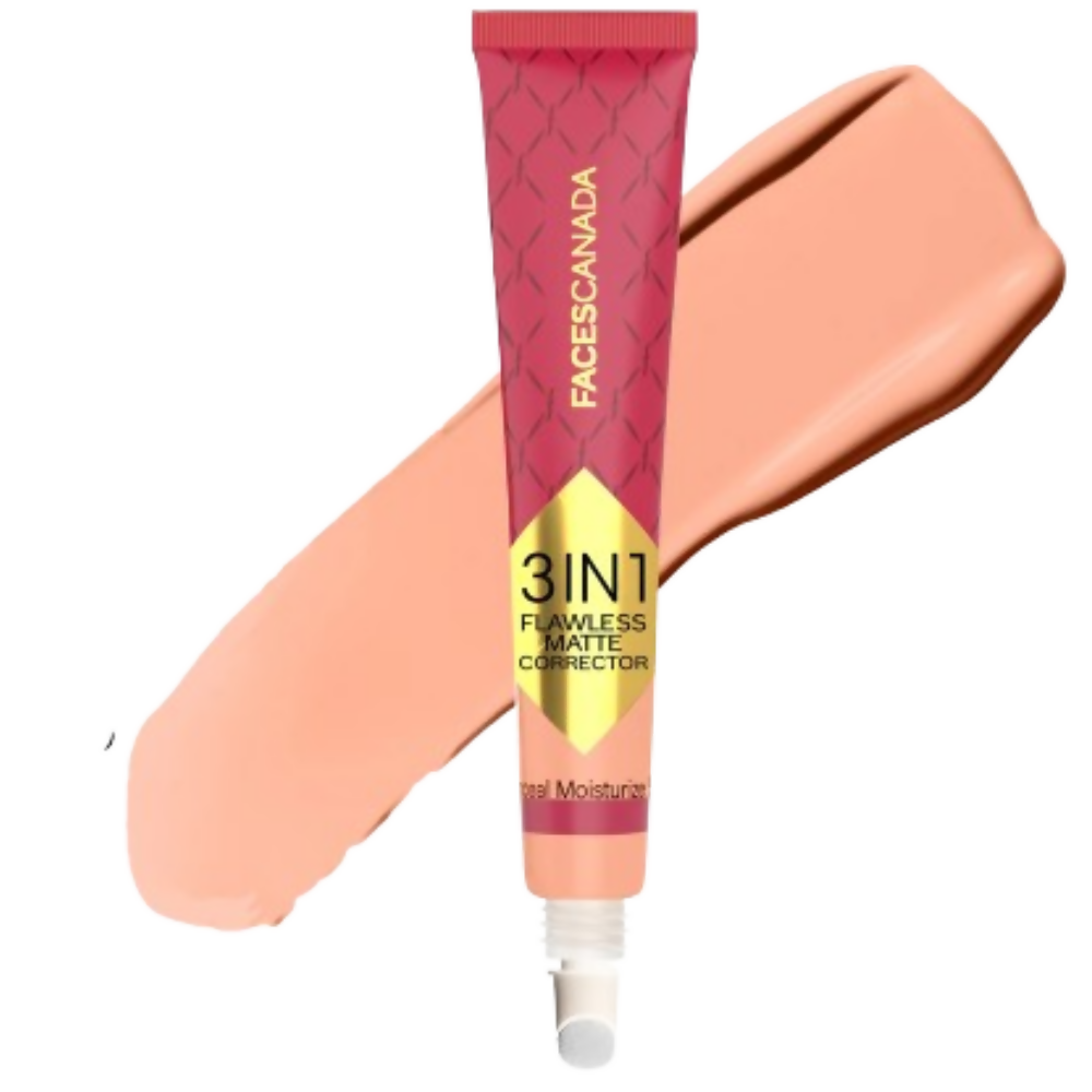 Faces Canada 3 in 1 Flawless Matte Concealer & Colour Correctors - Peach - 15GM