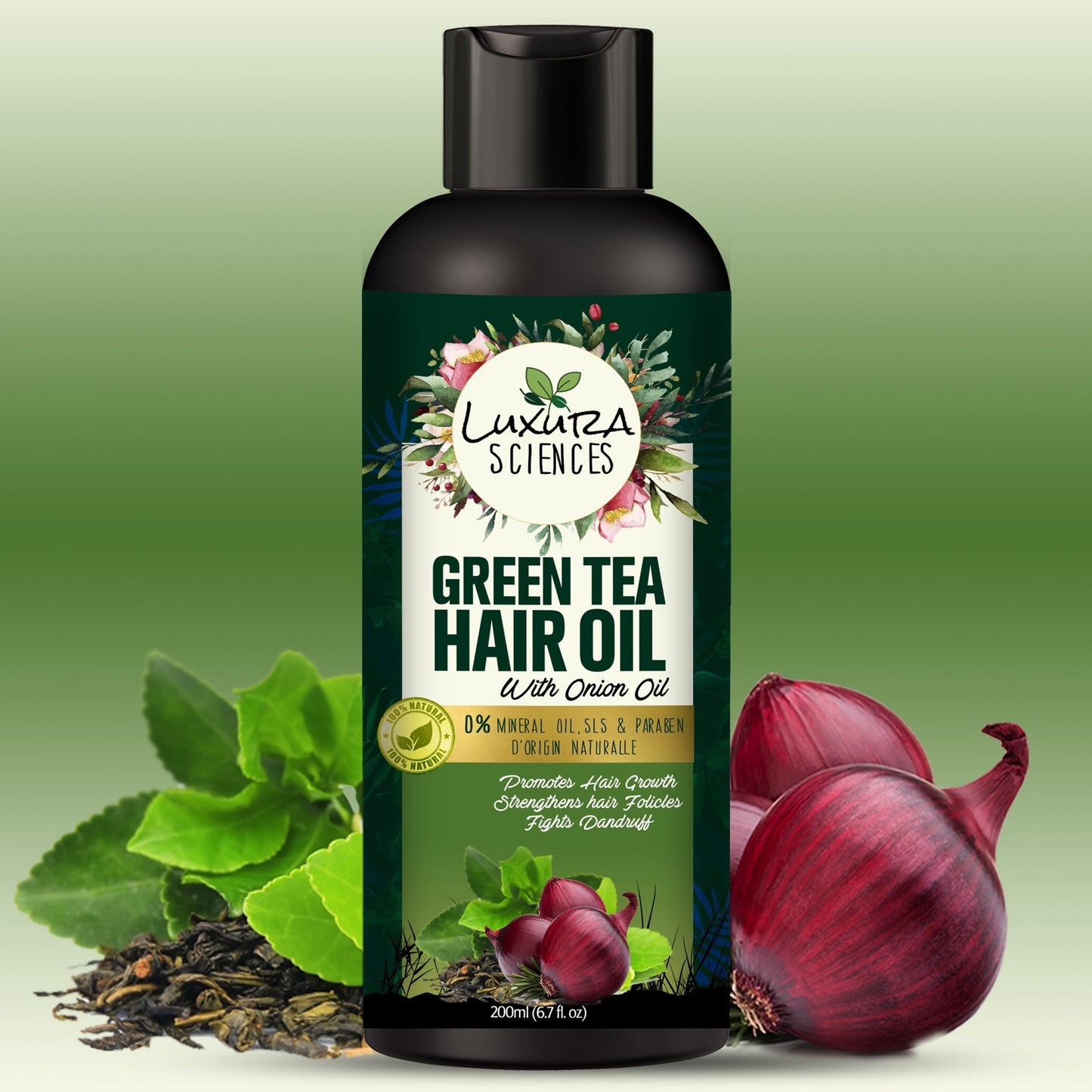 Luxura Sciences Green Tea Hair Oil with Onion Oil