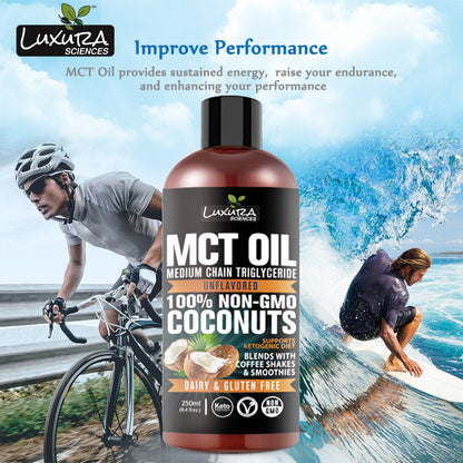 Luxura Sciences MCT Oil Organic for Weight and Energy Management