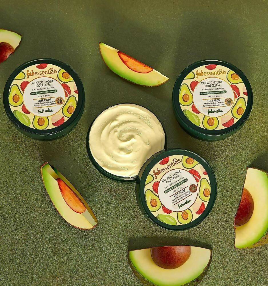 Fabessentials Avacado Lychee Foot Cream