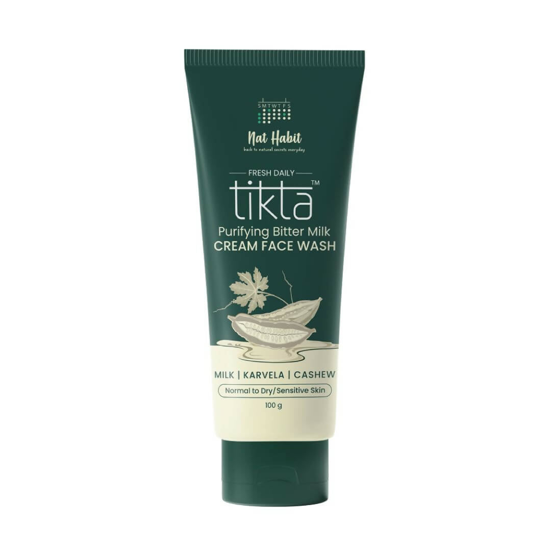 Nat Habit Purifying Bitter Milk Tikta Cream Face Wash - BUDNE