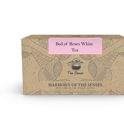 Tea Sense Bed Of Roses White Tea Bags Box - buy in USA, Australia, Canada