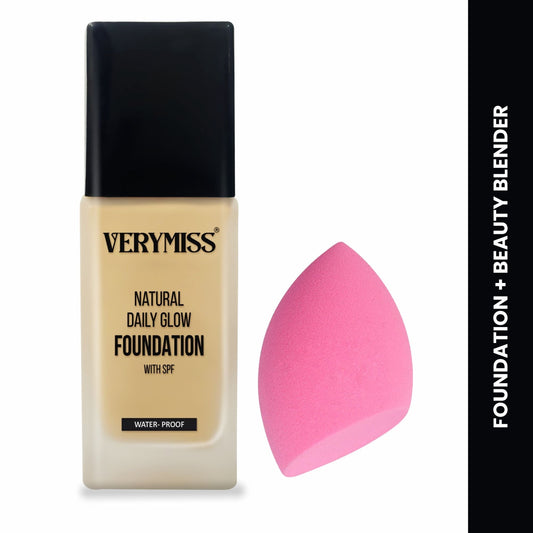 VERYMISS Foundation + Beauty Blender Combo Set - 300GM