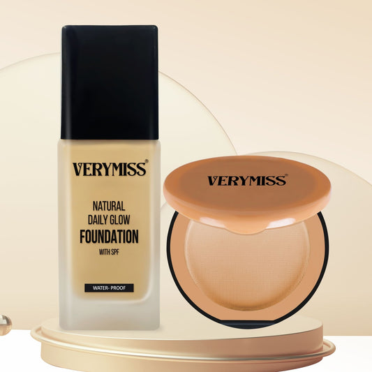 VERYMISS Foundation + Compact Powder - Vmfd06-02, Vmc05-02 - 450GM