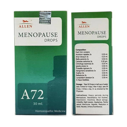 Allen Homeopathy A72 Menopause Drops