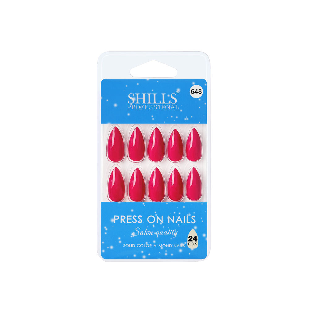 Shills Professional Reusable Press On Nails Almond - SPN648