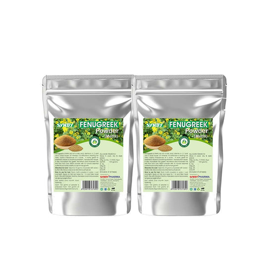 Syndy Pharma Fenugreek Powder (Methi) for Hair & Skin - Distacart