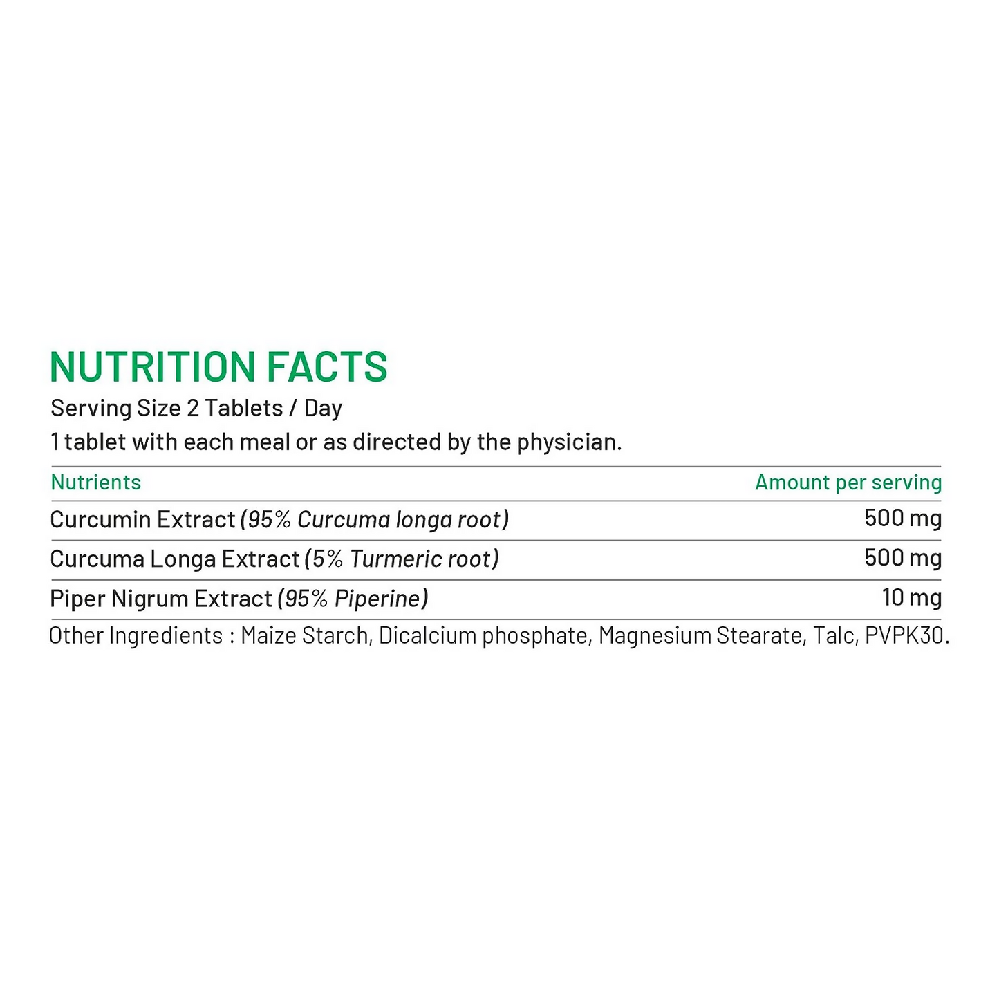 Bliss Welness Curcumin Biopiperine Tablets