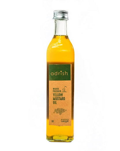 Adrish Wood Pressed Yellow Mustard Oil - BUDNE