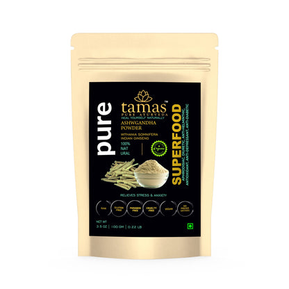 Tamas Pure Ayurveda Superfood Organic Ashwgandha Powder