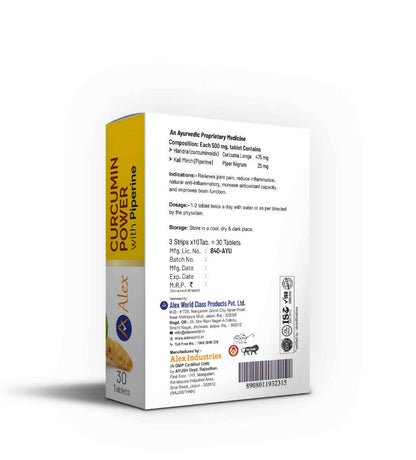 Alex Curcumin Power Tablets