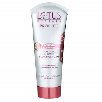 Lotus Herbals Probrite Illuminating Radiance Cleansing Foam - BUDNE