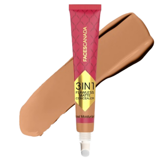 Faces Canada 3 in 1 Flawless Matte Concealer & Colour Correctors - Caramel - 15GM