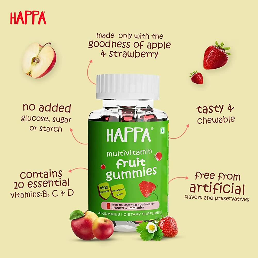Happa Multivitamin Fruit Gummies For Kids