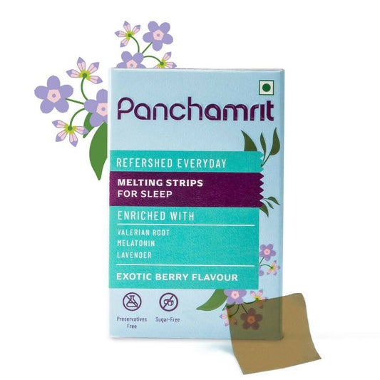 Panchamrit Melting Strips for Sleep-Exotic Berry Flavor - BUDEN