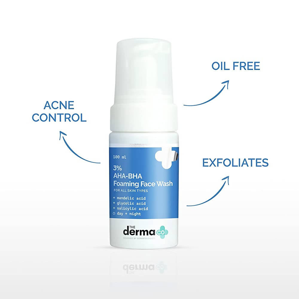 The Derma Co 3% AHA-BHA Foaming Face Wash