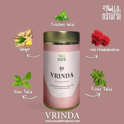 Shuddh Natural Cold Cough Relief Tea Vrinda Floral Tisane