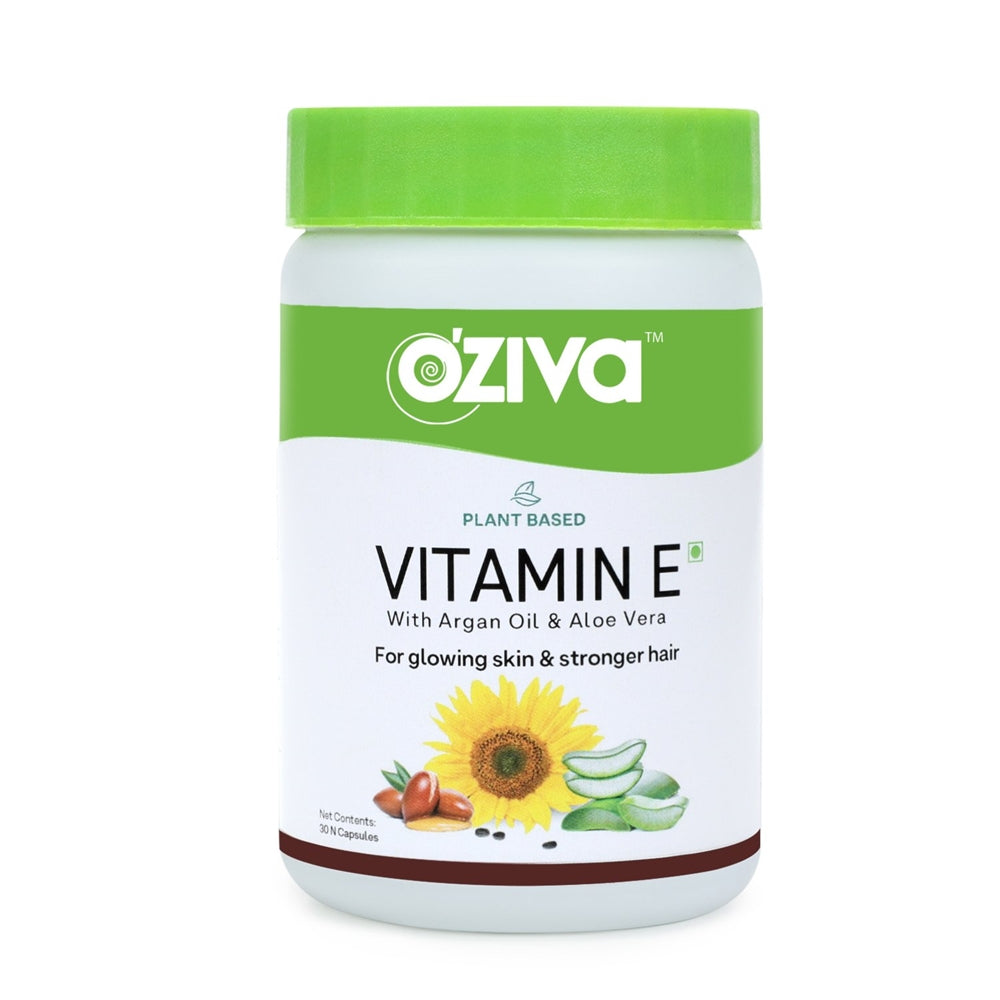 OZiva Plant Based Natural Vitamin E (With Argan oil + Aloe vera)