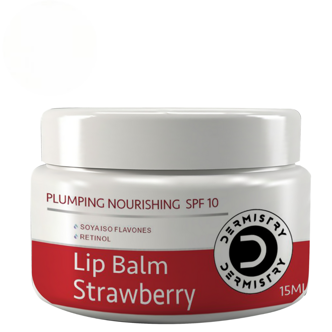 Dermistry Strawberry Lip Care Tint Balm Plumping Nourishing Retinol SPF 10 for Glossy Lips - usa canada australia