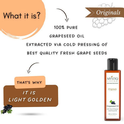 Mystiq Living Originals Grapeseed Oil