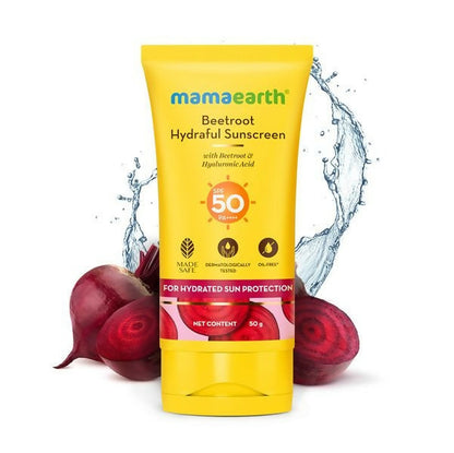 Mamaearth Beetroot Hydraful Sunscreen SPF 50 & PA++++ - buy in USA, Australia, Canada