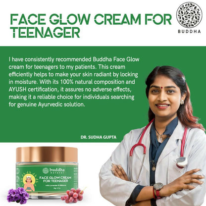 Buddha Natural Face Glow Cream for Teenager (11 to 19 Years)