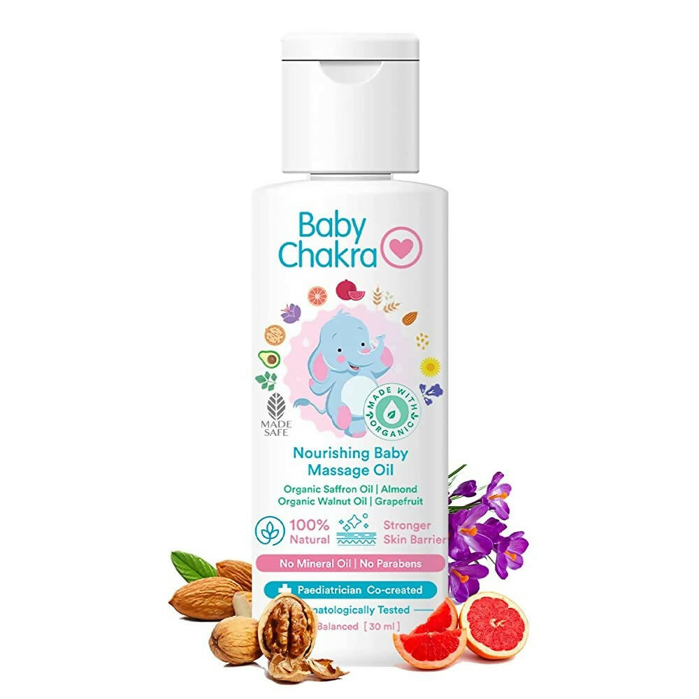 BabyChakra Nourishing Baby Massage Oil -  USA, Australia, Canada 