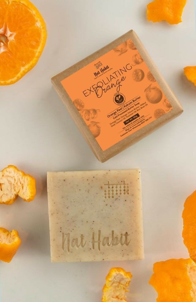 Nat Habit Cold Processed Exfoliating Orange Soap - BUDNE