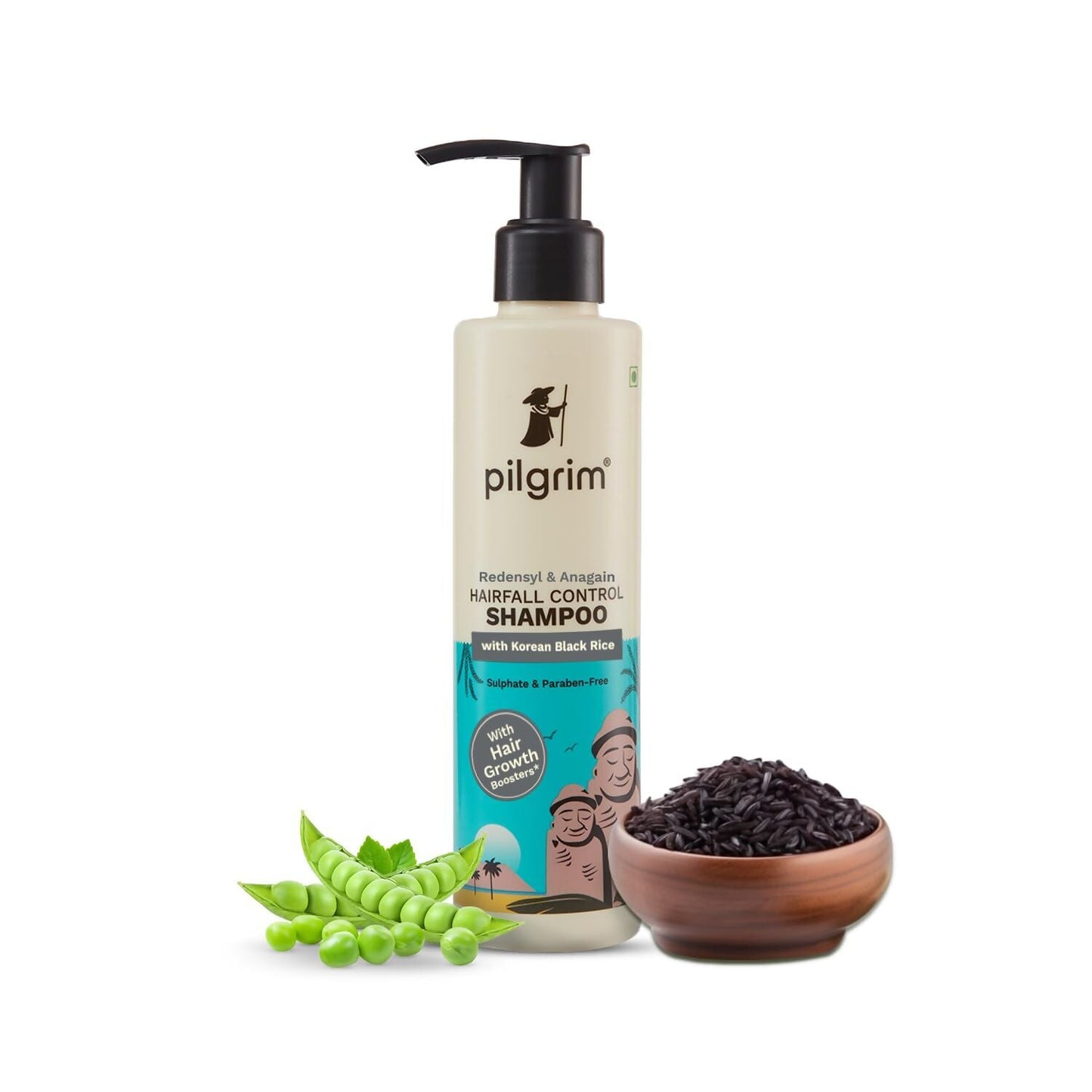 Pilgrim Redensyl & Anagain Hairfall Control Shampoo with Korean Black Rice