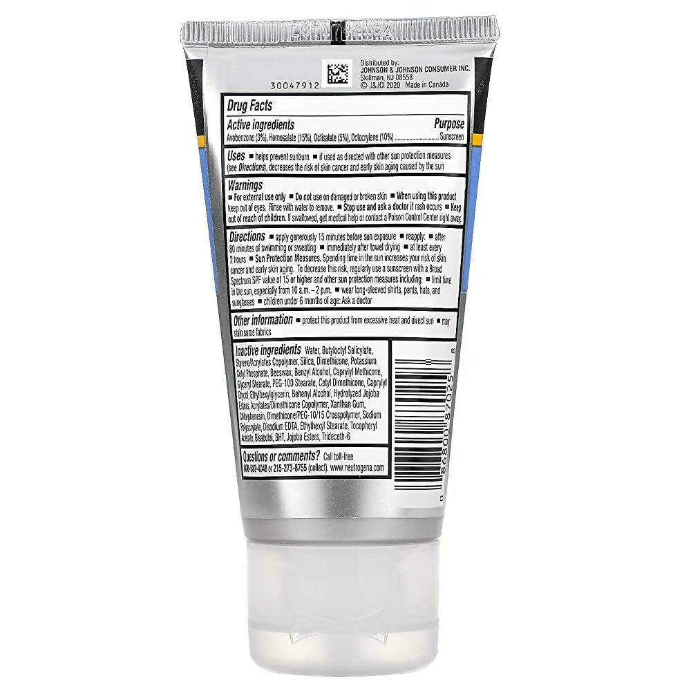 Neutrogena Sport Face Oil - Free Lotion Sunscreen
