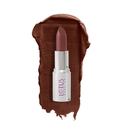 Lotus Makeup Ecostay Butter Matte Lip Colour - Divine Brown (4.2 Gm)