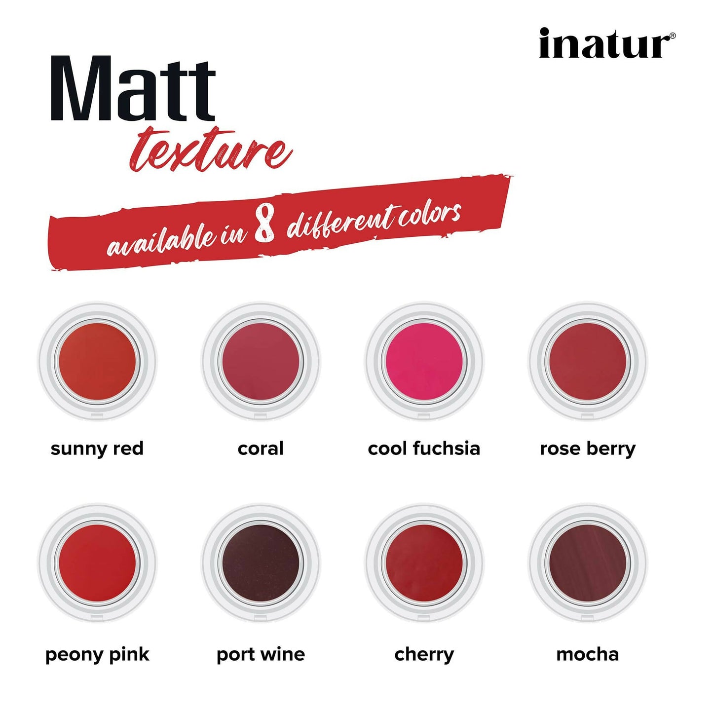 Inatur Lip and Cheek Tint Peony Pink