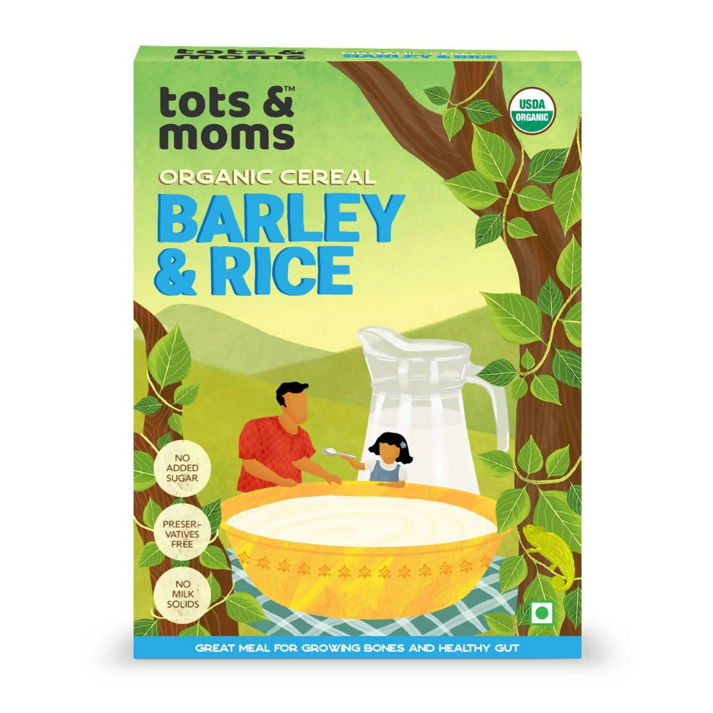 Tots and Moms Organic Cereal Barley & Rice Cereal - BUDNE