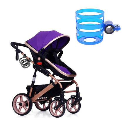 Safe-O-Kid Universal Stroller Cup Holder, Carrying Milk Bottle, Stroller/Pram For Baby, Blue