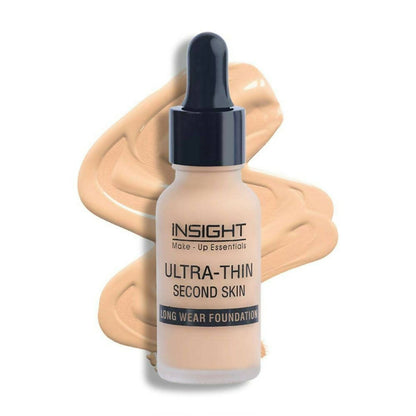 Insight Cosmetics Ultra-Thin Second Skin Long Wear Liquid, Creamnatural Foundation - Golden Honey