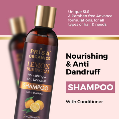 Prisa Organics Lemon & Bhringraj Shampoo