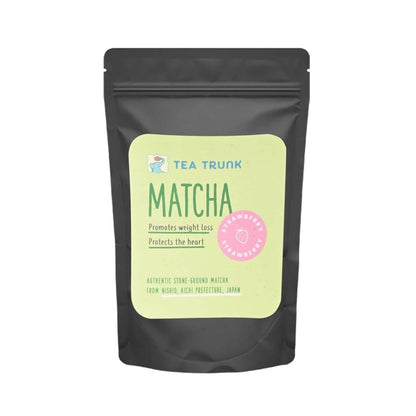 Tea Trunk Strawberry Matcha Green Tea Power - Pure Ceremonial Grade