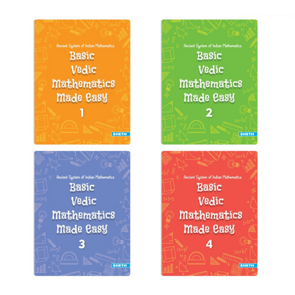 Basic Vedic Mathematics| Set of 4| Maths Book| Ages 6-10 Years