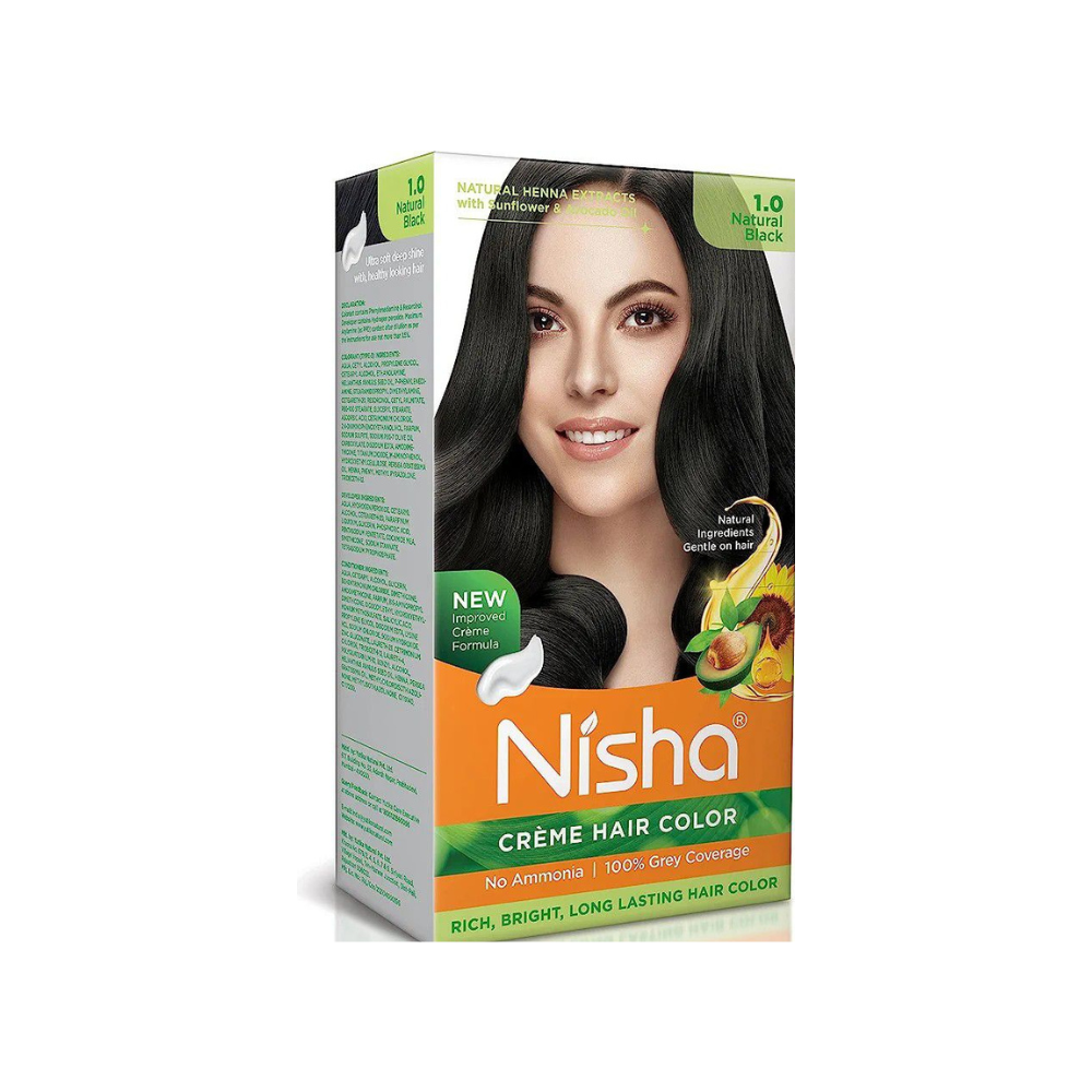 Nisha Creme Hair Color Dark Brown