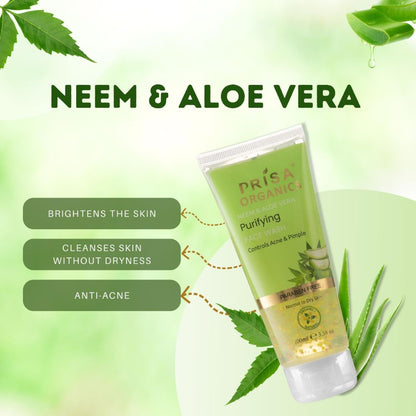 Prisa Organics Neem & Aloe Vera Face Wash