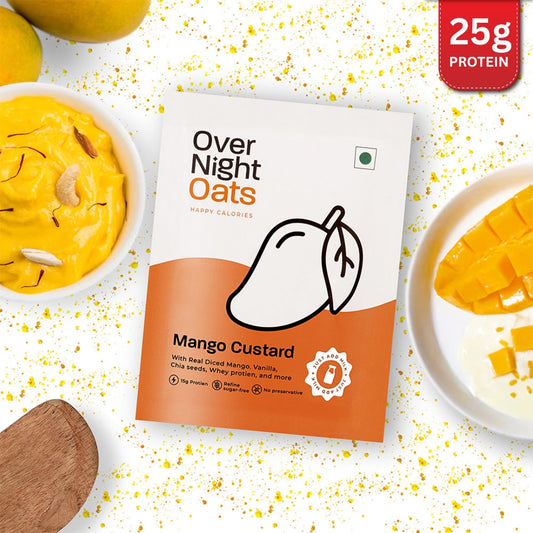OverNightOats Mango Custard