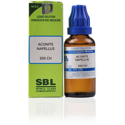SBL Homeopathy Aconitum Napellus Dilution 200 CH (30 ml)