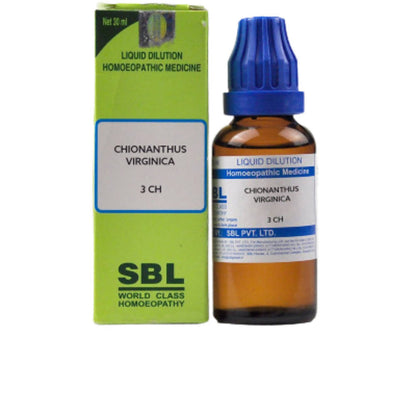 SBL Homeopathy Chionanthus Virginica Dilution 3CH