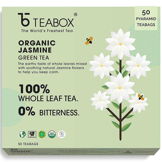 Teabox Organic Jasmine Green Tea Bags