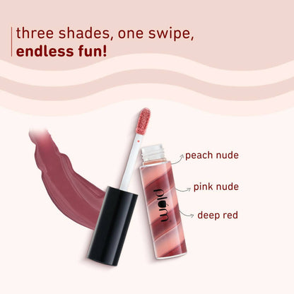 Plum Soft Swirl Lip Gloss 3 Shades In 1 & 121 Caramel Crunch