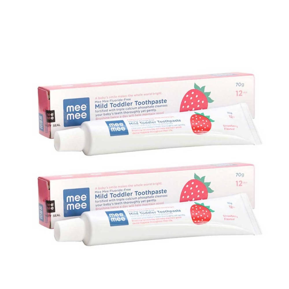 Mee Mee Fluoride-Free Mild Toddler Toothpaste - Strawberry Flavor