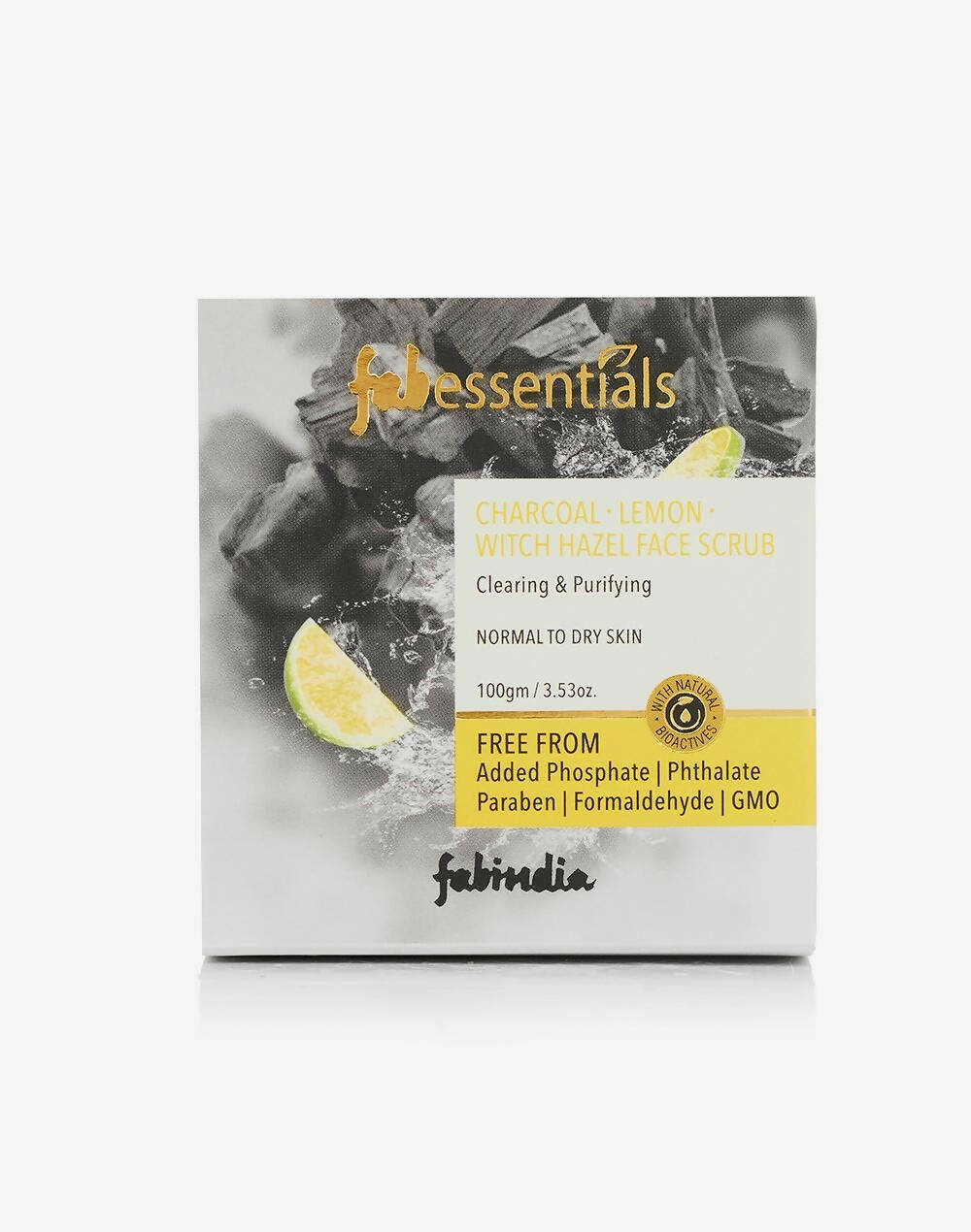 Fabessentials Charcoal Lemon Witch Hazel Face Scrub