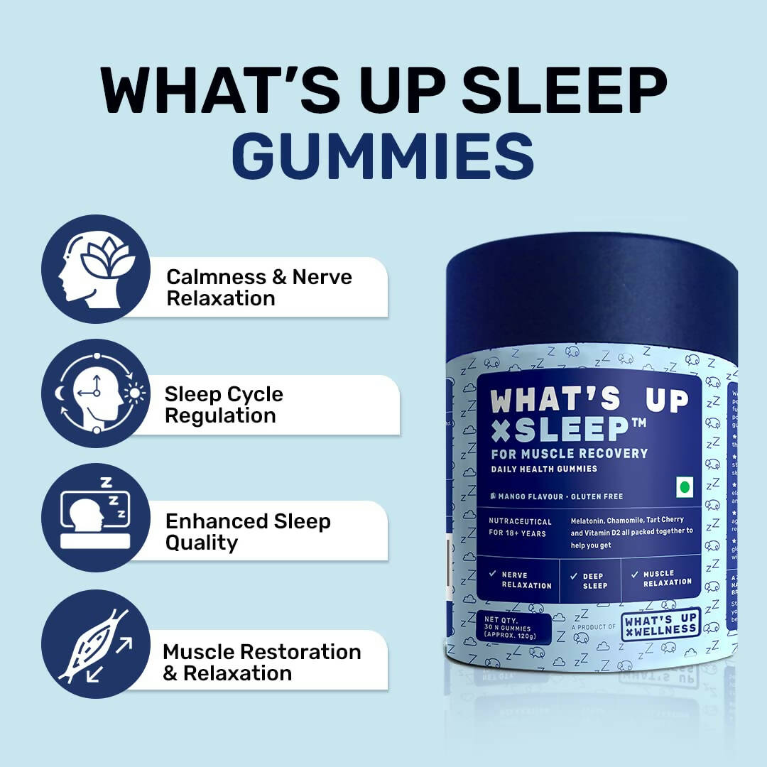 What???s Up Wellness Sleep For Muscle Recovery Gummies